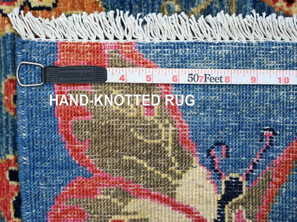 Blue 3'0" x 4'7" Modern and Contemporary Hand knotted Wool Rug - Sku: O021764