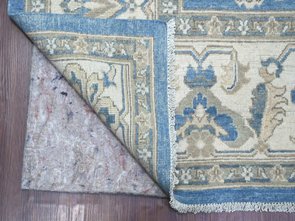 Blue 8'11" x 11'6" Kazak Hand knotted Wool Rug - Sku: O021775
