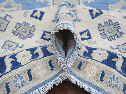 Blue 8'11" x 11'8" Kazak Hand knotted Wool Rug - Sku: O021777