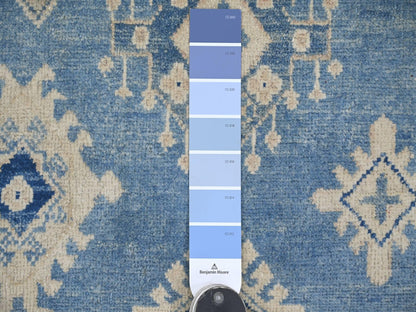 Blue 8'11" x 11'8" Kazak Hand knotted Wool Rug - Sku: O021777