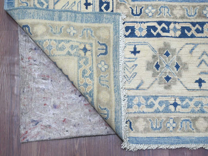 Blue 8'2" x 9'7" Kazak Hand knotted Wool Rug - Sku: O021778