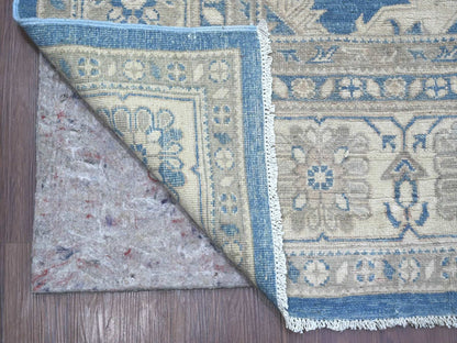 Kazak Kazak hand-knotted wool rug in Blue, 8'9" x 11'3", SKU O021782 (view 4)