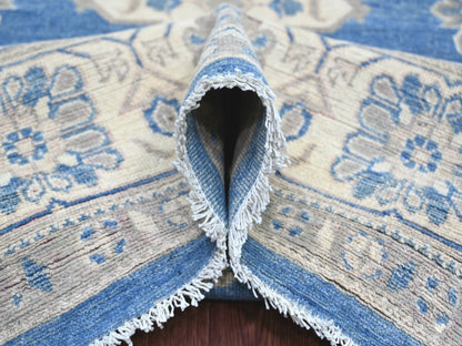 Kazak Kazak hand-knotted wool rug in Blue, 8'9" x 11'3", SKU O021782 (view 5)