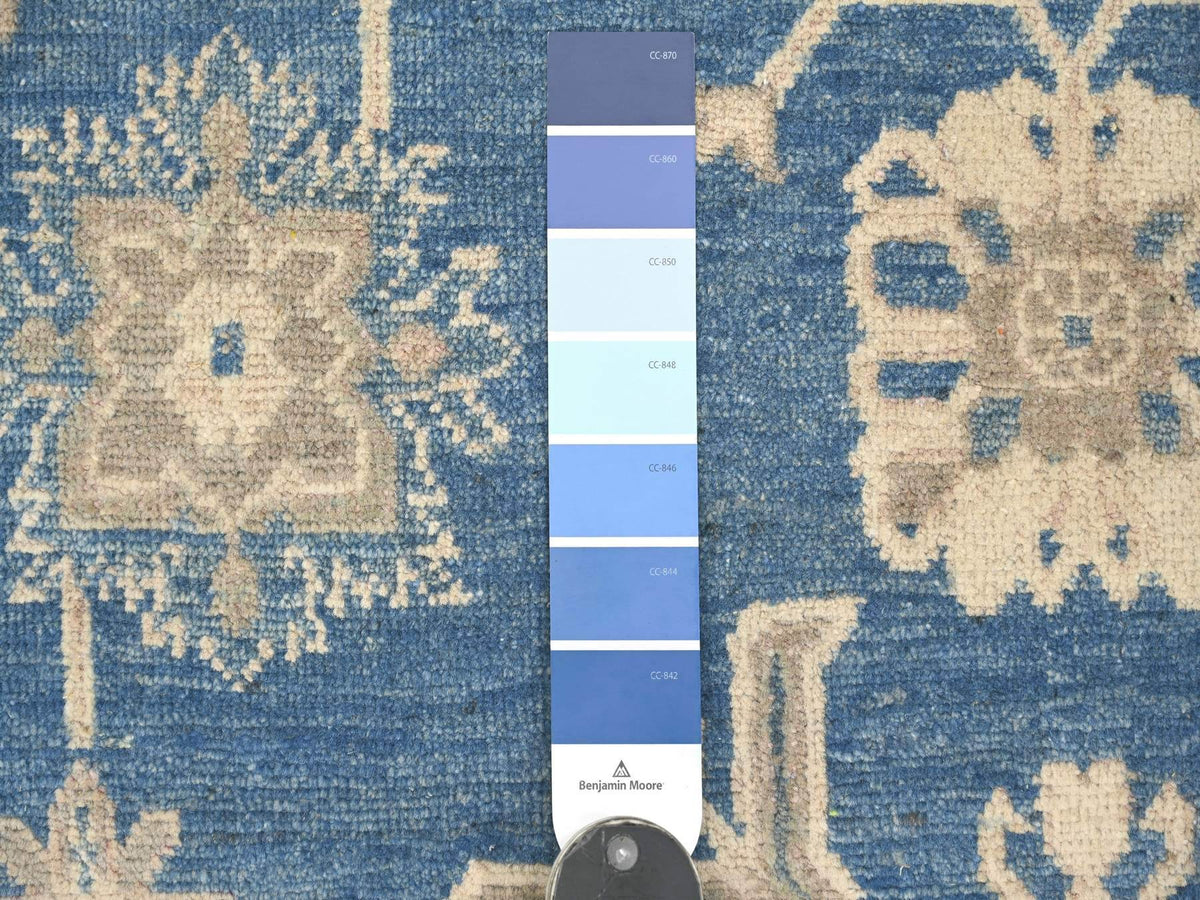 Kazak Kazak hand-knotted wool rug in Blue, 8'9" x 11'3", SKU O021782 (view 7)