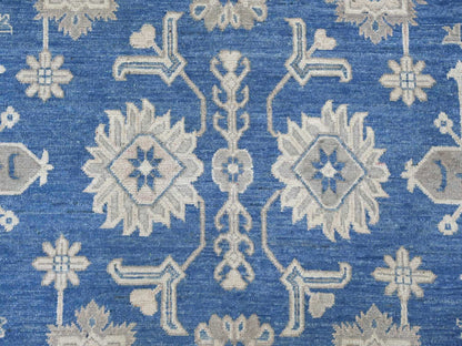 Kazak Kazak hand-knotted wool rug in Blue, 8'9" x 11'3", SKU O021782 (view 8)