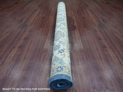 Blue 5'10" x 8'5" Kazak Hand knotted Wool Rug - Sku: O021783