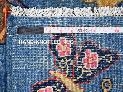Blue 2'8" x 5'8" Modern and Contemporary Hand knotted Wool Rug - Sku: O021791