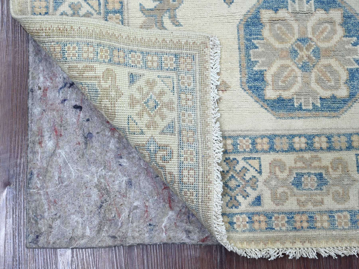 Kazak Kazak hand-knotted wool rug in Ivory, 3'3" x 4'7" — SKU O021800 (view 2)