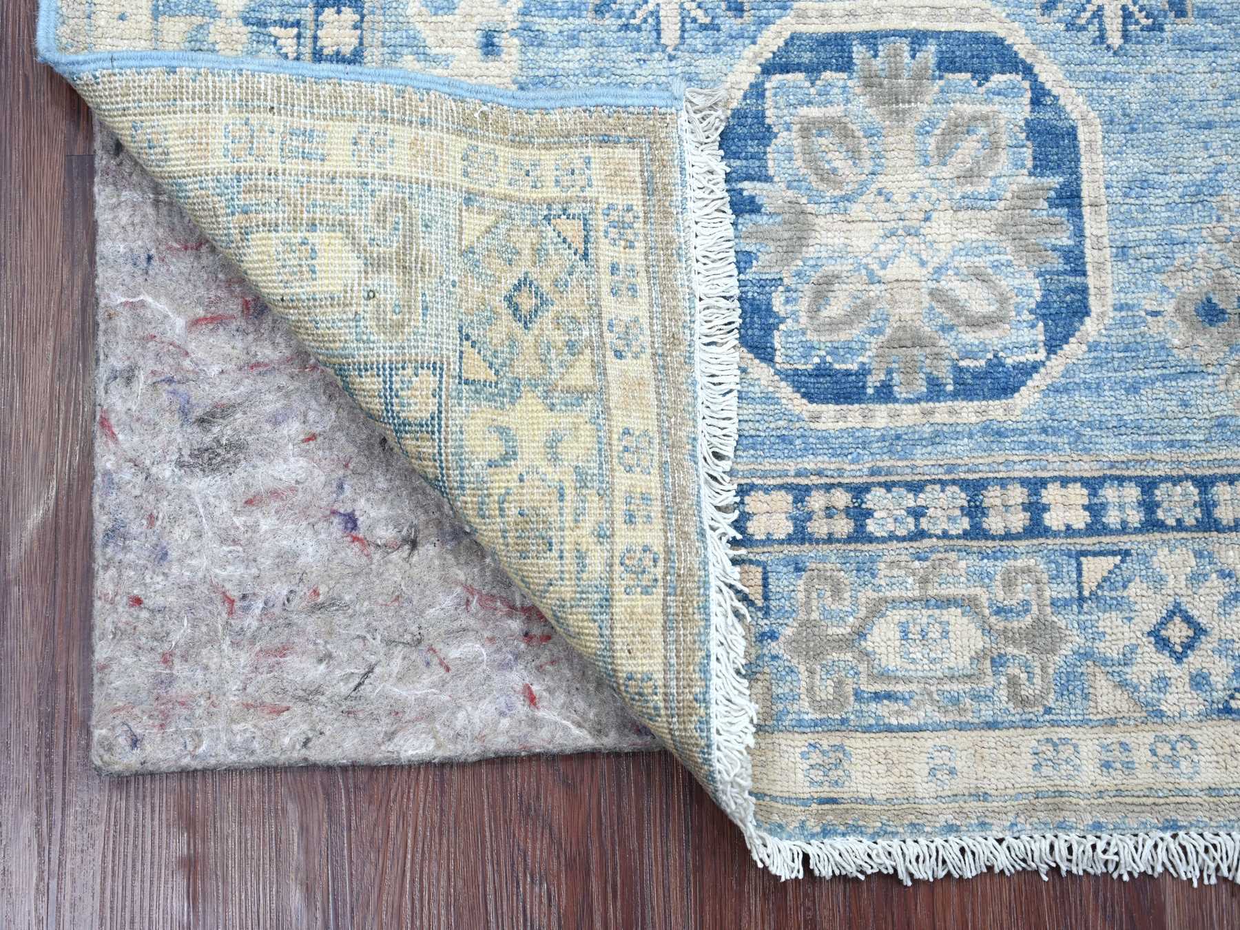 Blue 3'3" x 4'9" Kazak Hand knotted Wool Rug - Sku: O021804