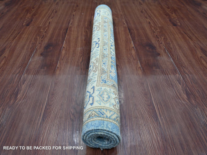 Blue 3'1" x 4'11" Kazak Hand knotted Wool Rug - Sku: O021810