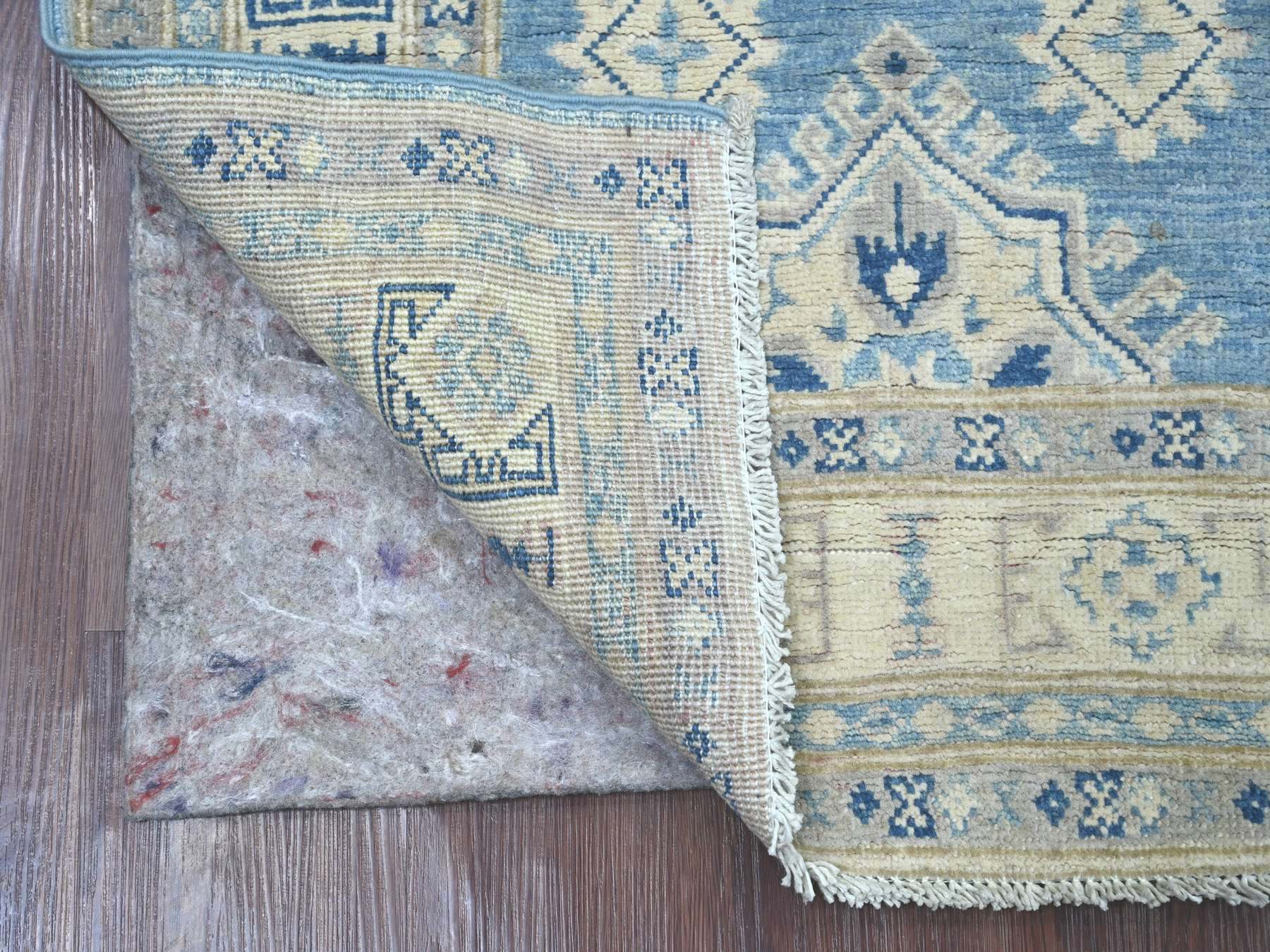 Blue 2'9" x 5'5" Kazak Hand knotted Wool Rug - Sku: O021828