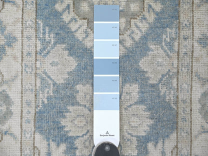 Blue 2'0" x 5'11" Kazak Hand knotted Wool Rug - Sku: O021834