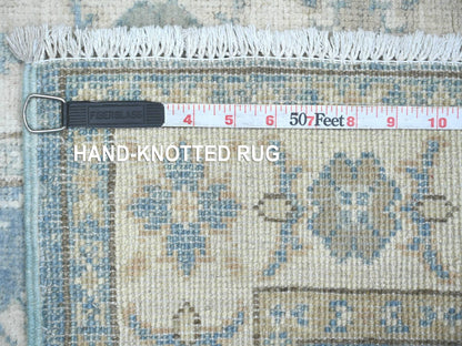Blue 2'0" x 5'11" Kazak Hand knotted Wool Rug - Sku: O021834