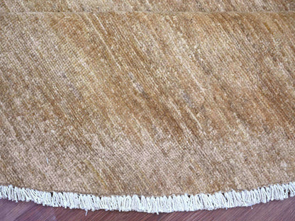 Brown 9'8" x 9'9" Modern and Contemporary Hand knotted Wool Rug - Sku: O021835