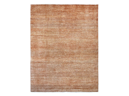 Brown 8'11" x 11'7" Modern and Contemporary Hand knotted Wool Rug - Sku: O021836