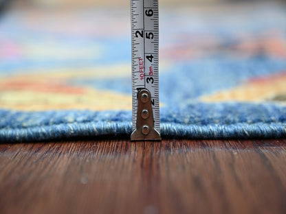 Blue 3'0" x 4'10" Modern and Contemporary Hand knotted Wool Rug - Sku: O021842