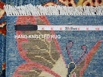 Blue 3'0" x 4'10" Modern and Contemporary Hand knotted Wool Rug - Sku: O021842