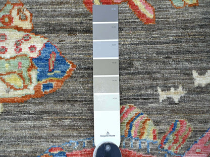 Brown 2'7" x 5'10" Modern and Contemporary Hand knotted Wool Rug - Sku: O021843