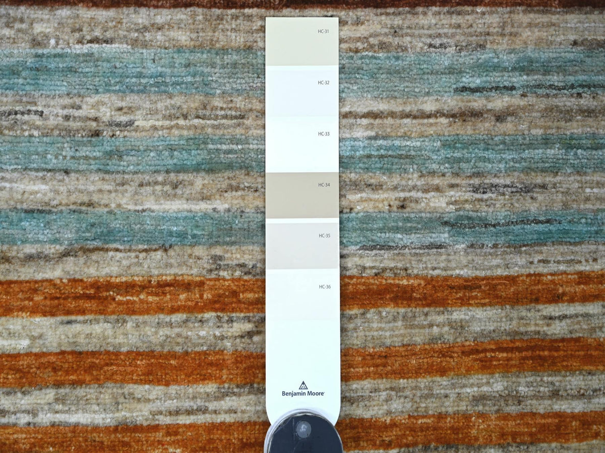Kazak Tribal & Geometric hand-knotted wool runner in Multicolored, 2'7" x 8'6" — SKU O021866 (view 3)