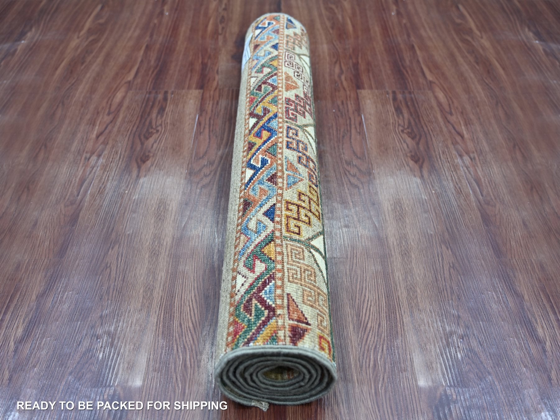 Kazak Tribal & Geometric hand-knotted wool runner in Gray, 2'6" x 5'6" — SKU O021871 (view 4)