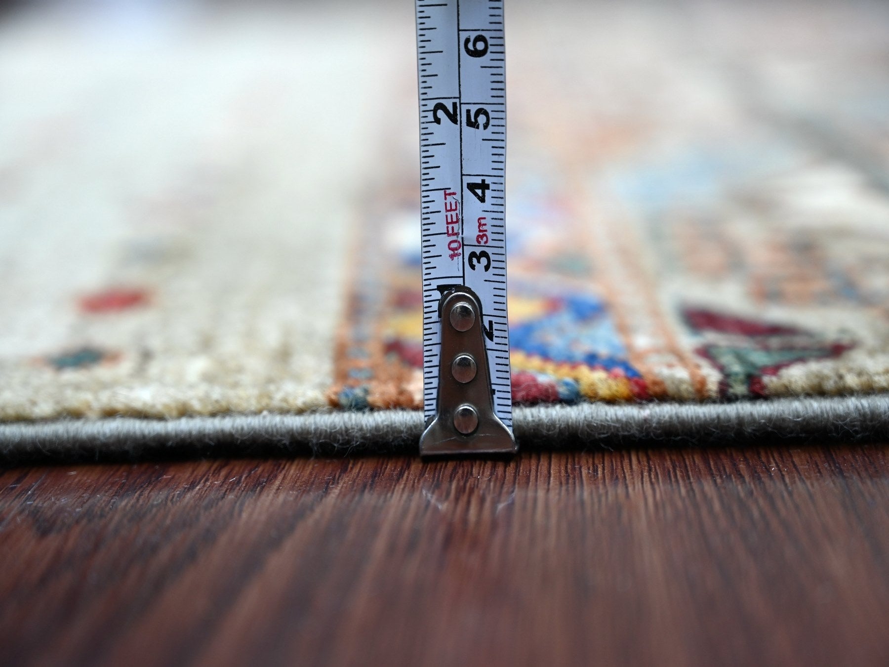 Kazak Tribal & Geometric hand-knotted wool runner in Gray, 2'6" x 5'6" — SKU O021871 (view 5)