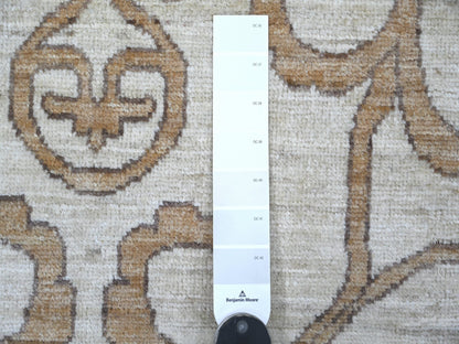 Khotan Khotan hand-knotted wool rug in Ivory & Brown, 9'11" x 13'10" — SKU O021880 (view 7)