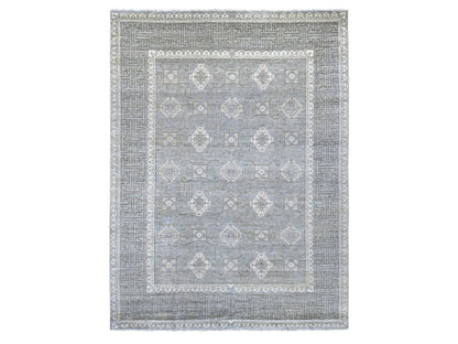 Khotan Khotan hand-knotted wool rug in Gray, 8'8" x 11'8" — SKU O021885