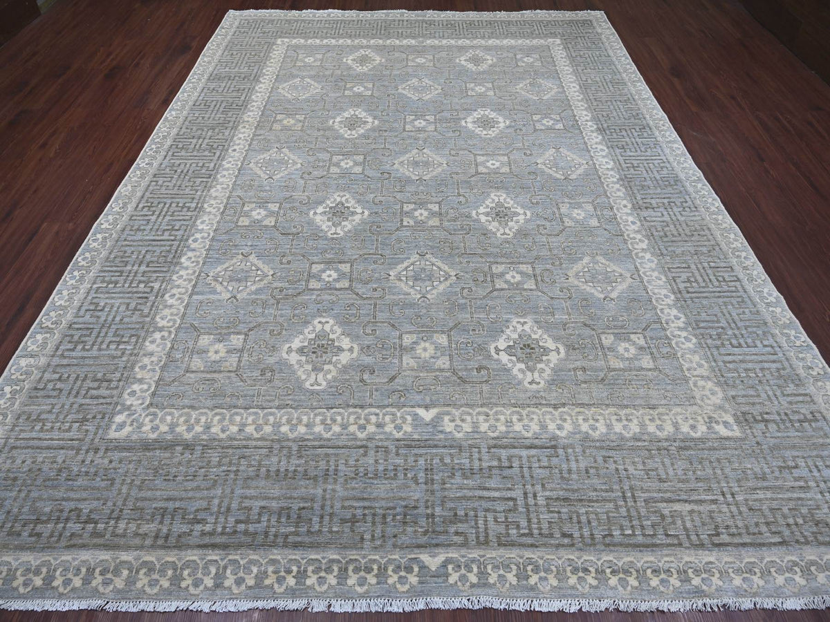 Khotan Khotan hand-knotted wool rug in Gray, 8'8" x 11'8" — SKU O021885 (view 2)