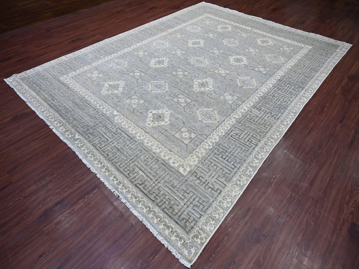 Khotan Khotan hand-knotted wool rug in Gray, 8'8" x 11'8" — SKU O021885 (view 3)