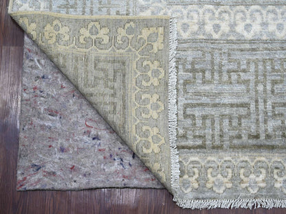 Khotan Khotan hand-knotted wool rug in Gray, 8'8" x 11'8" — SKU O021885 (view 4)
