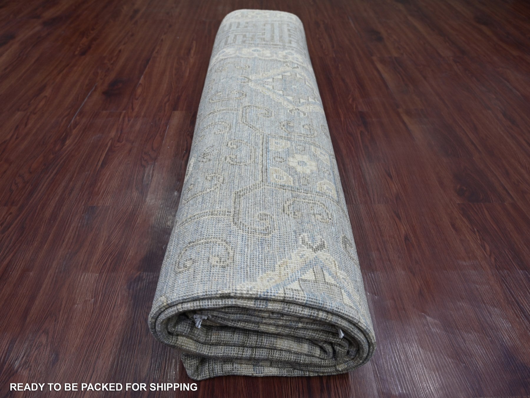 Khotan Khotan hand-knotted wool rug in Gray, 8'8" x 11'8" — SKU O021885 (view 9)