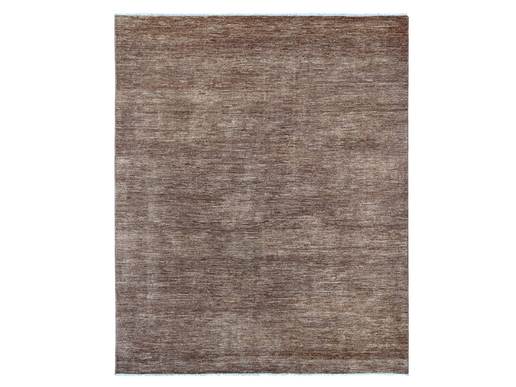Brown 7'10" x 9'7" Modern and Contemporary Hand knotted Wool Rug - Sku: O021893