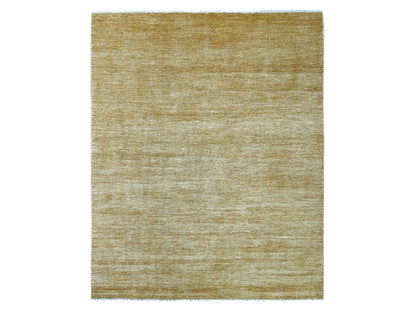 Brown 7'9" x 9'7" Modern and Contemporary Hand knotted Wool Rug - Sku: O021894