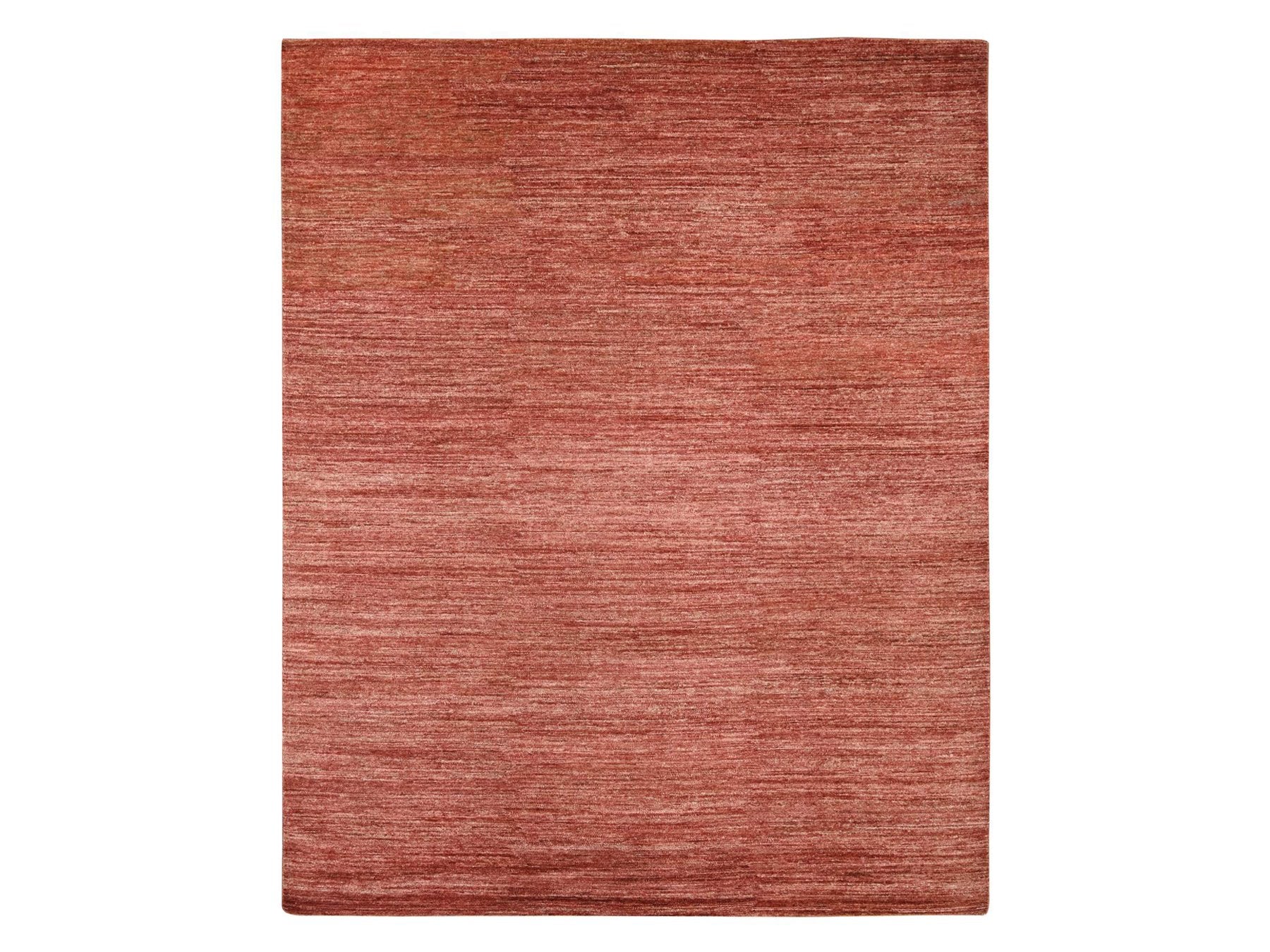Modern / Contemporary hand-knotted wool rug in Red, 7'8" x 9'8" — SKU O021895