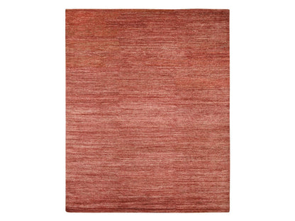 Modern / Contemporary hand-knotted wool rug in Red, 7'8" x 9'8" — SKU O021895