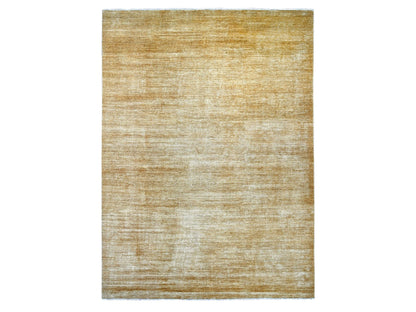 Brown 8'11" x 12'0" Modern and Contemporary Hand knotted Wool Rug - Sku: O021896