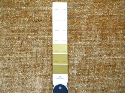 Brown 8'11" x 12'0" Modern and Contemporary Hand knotted Wool Rug - Sku: O021896