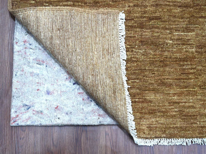 Brown 8'9" x 11'6" Modern and Contemporary Hand knotted Wool Rug - Sku: O021897