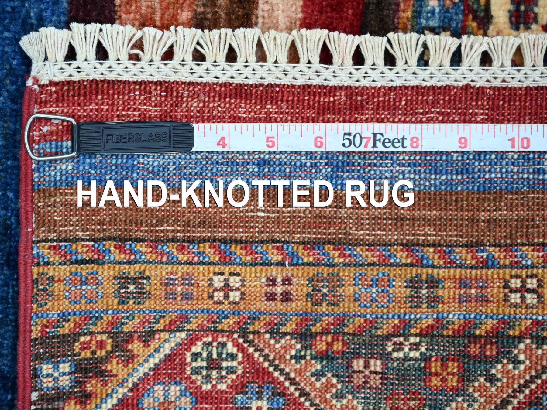 Kazak Tribal & Geometric hand-knotted wool rug in Red, 2'7" x 4' — SKU O021908 (view 6)