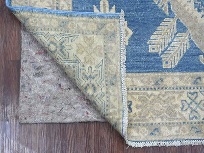Blue 4'9" x 6'5" Kazak Hand knotted Wool Rug - Sku: O021919
