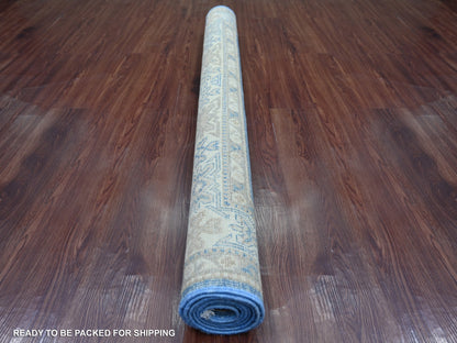 Blue 4'9" x 6'5" Kazak Hand knotted Wool Rug - Sku: O021919