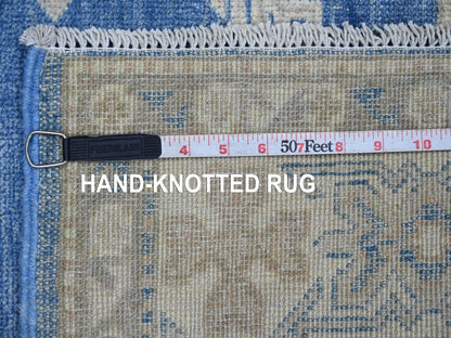 Blue 4'9" x 6'5" Kazak Hand knotted Wool Rug - Sku: O021919