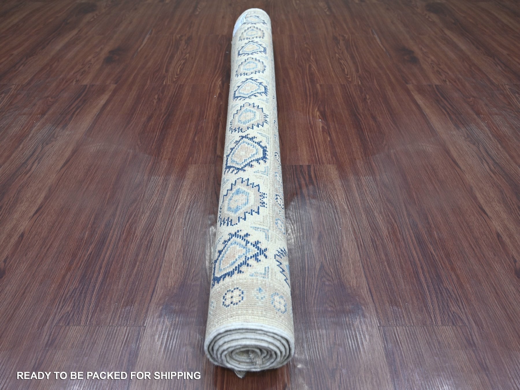 Kazak Kazak hand-knotted wool rug in Ivory, 4'7" x 6'5" — SKU O021920 (view 4)