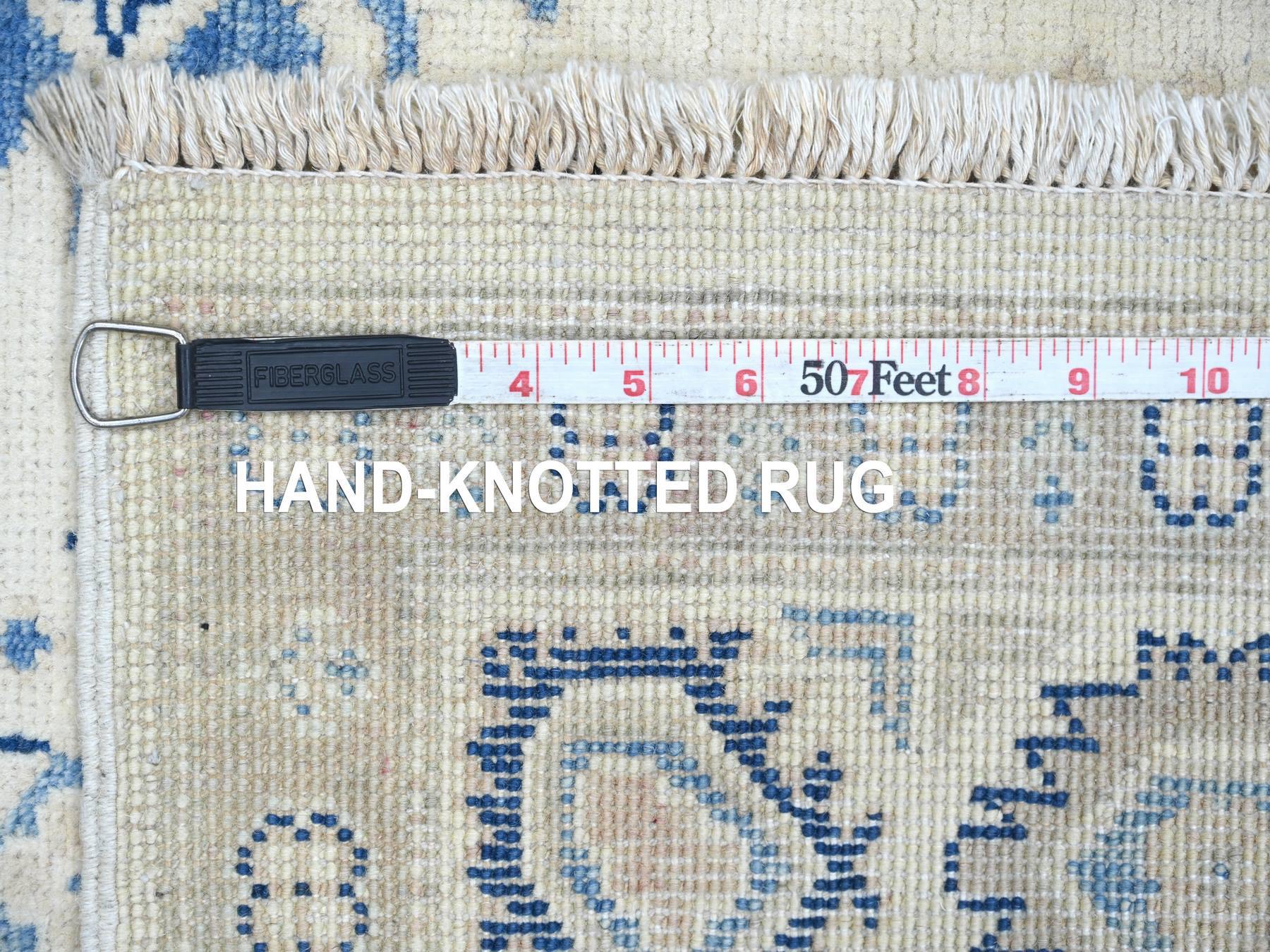 Kazak Kazak hand-knotted wool rug in Ivory, 4'7" x 6'5" — SKU O021920 (view 6)