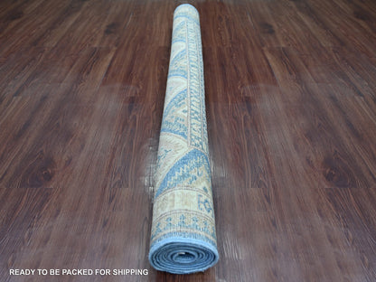 Blue 4'7" x 6'6" Kazak Hand knotted Wool Rug - Sku: O021922