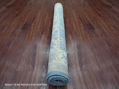 Blue 4'1" x 5'10" Kazak Hand knotted Wool Rug - Sku: O021924