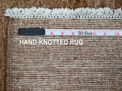 Brown 2'8" x 5'7" Modern and Contemporary Hand knotted Wool Rug - Sku: O021934