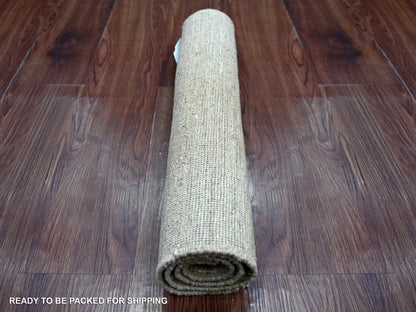 Brown 2'1" x 2'11" Modern and Contemporary Hand knotted Wool Rug - Sku: O021938