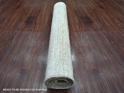 Brown 3'0" x 4'11" Modern and Contemporary Hand knotted Wool Rug - Sku: O021939