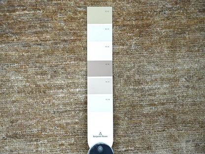 Modern / Contemporary hand-knotted wool rug in Brown, 2'1" x 2'10" — SKU O021942 (view 3)
